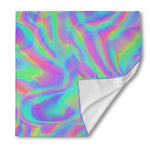 Psychedelic Holographic Trippy Print Silk Bandana