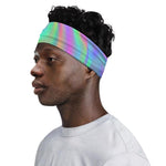 Psychedelic Holographic Trippy Print Sports Headband