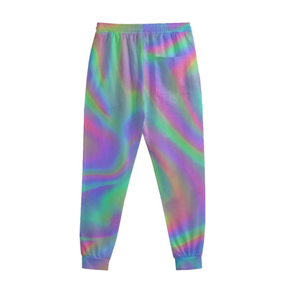 Psychedelic Holographic Trippy Print Sweatpants