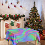 Psychedelic Holographic Trippy Print Tablecloth