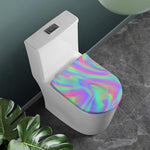 Psychedelic Holographic Trippy Print Toilet Lid Cover