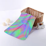 Psychedelic Holographic Trippy Print Towel
