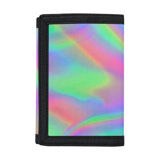 Psychedelic Holographic Trippy Print Trifold Wallet