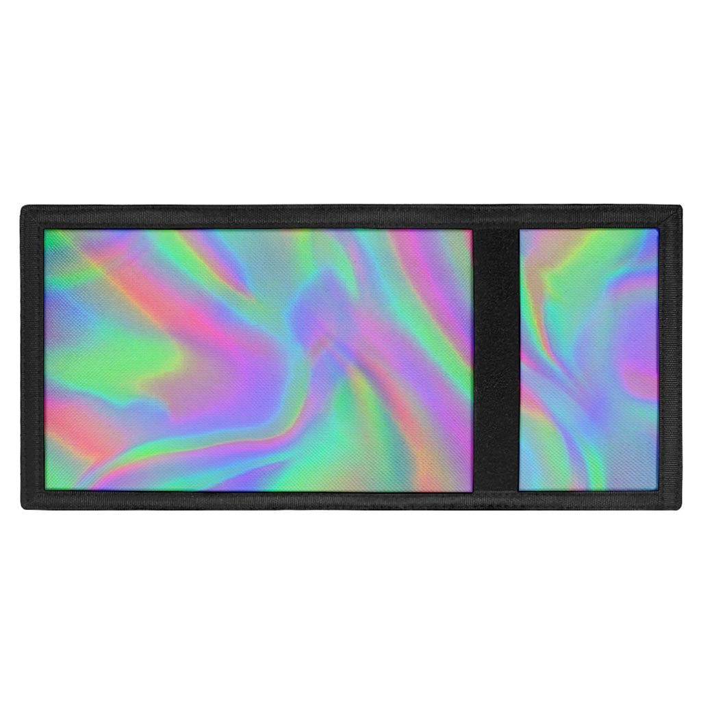 Psychedelic Holographic Trippy Print Trifold Wallet