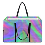 Psychedelic Holographic Trippy Print Utility Tote Bag