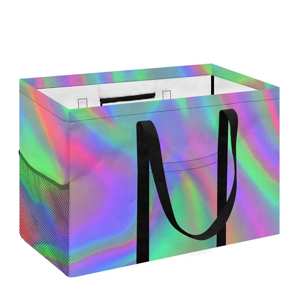 Psychedelic Holographic Trippy Print Utility Tote Bag