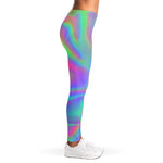 Psychedelic Holographic Trippy Print Women's Leggings