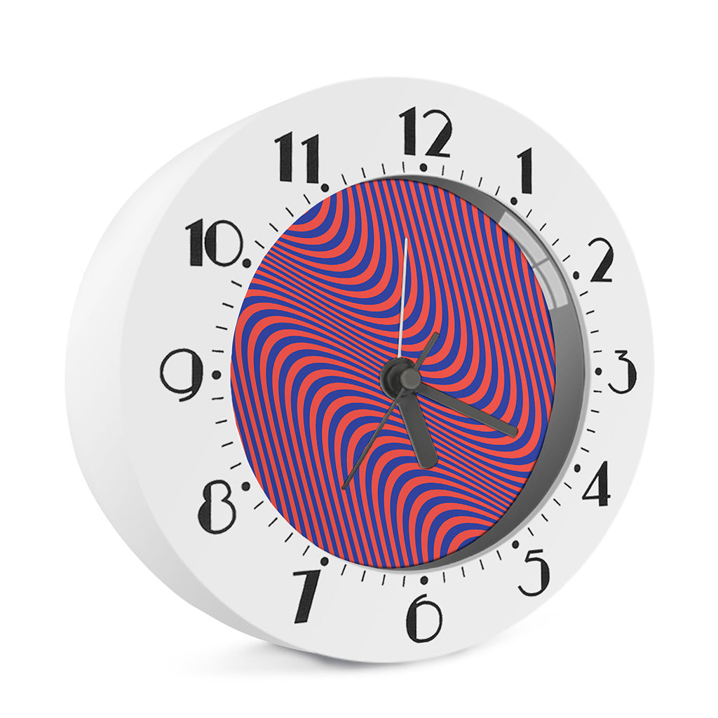 Psychedelic Illusion Print Alarm Clock