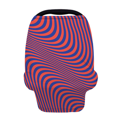 Psychedelic Illusion Print Baby Seat Cover