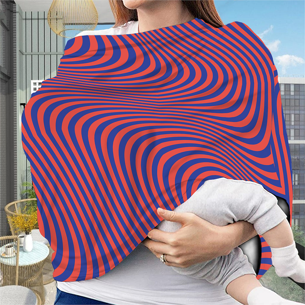 Psychedelic Illusion Print Baby Seat Cover