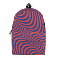 Psychedelic Illusion Print School Backpack