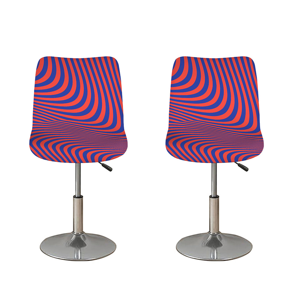 Psychedelic Illusion Print Bar Stool Covers
