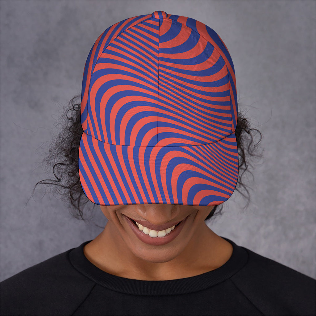 Psychedelic Illusion Print Baseball Cap