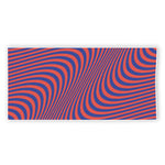 Psychedelic Illusion Print Beach Towel