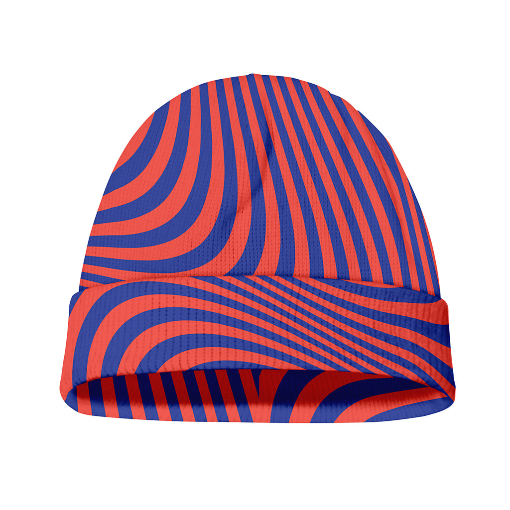 Psychedelic Illusion Print Beanie