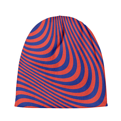 Psychedelic Illusion Print Beanie