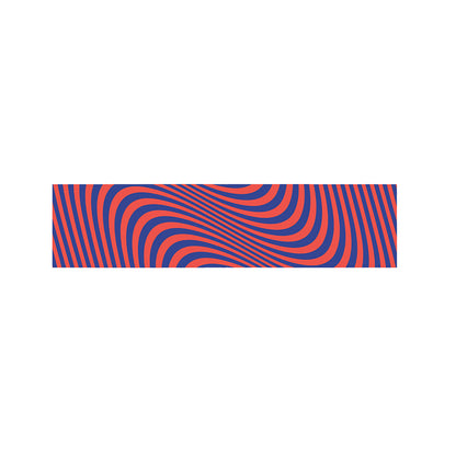 Psychedelic Illusion Print Bed Runner