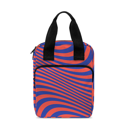 Psychedelic Illusion Print Bible Tote Bag