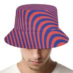 Psychedelic Illusion Print Bucket Hat