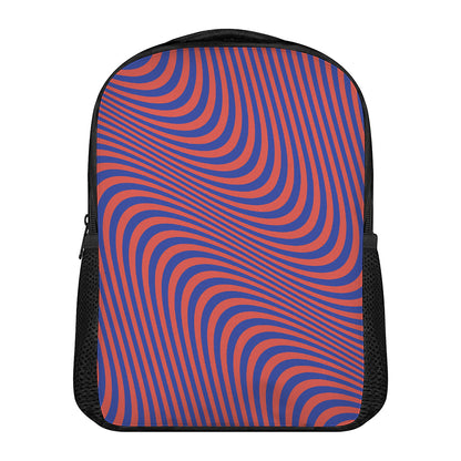 Psychedelic Illusion Print Casual Backpack