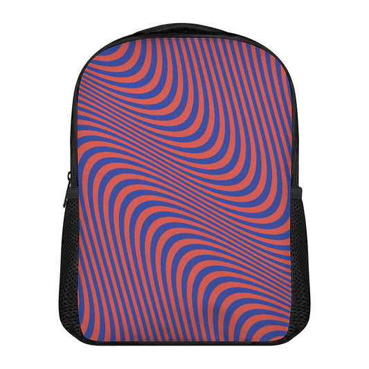 Psychedelic Illusion Print Casual Backpack