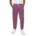 Psychedelic Illusion Print Cotton Sweatpants