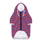 Psychedelic Illusion Print Dog Zip Up Hoodie