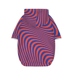 Psychedelic Illusion Print Dog Zip Up Hoodie