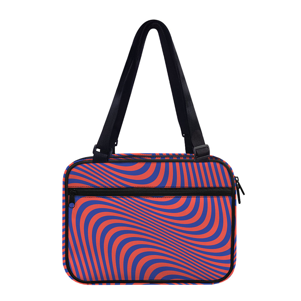 Psychedelic Illusion Print Double Strap Bible Bag