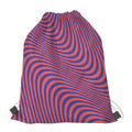 Psychedelic Illusion Print Drawstring Bag