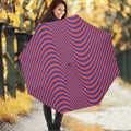 Psychedelic Illusion Print Foldable Umbrella