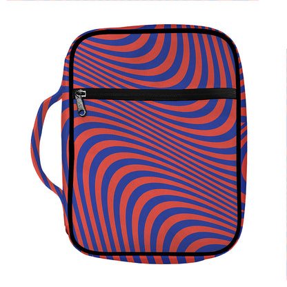 Psychedelic Illusion Print Front Pocket Bible Bag