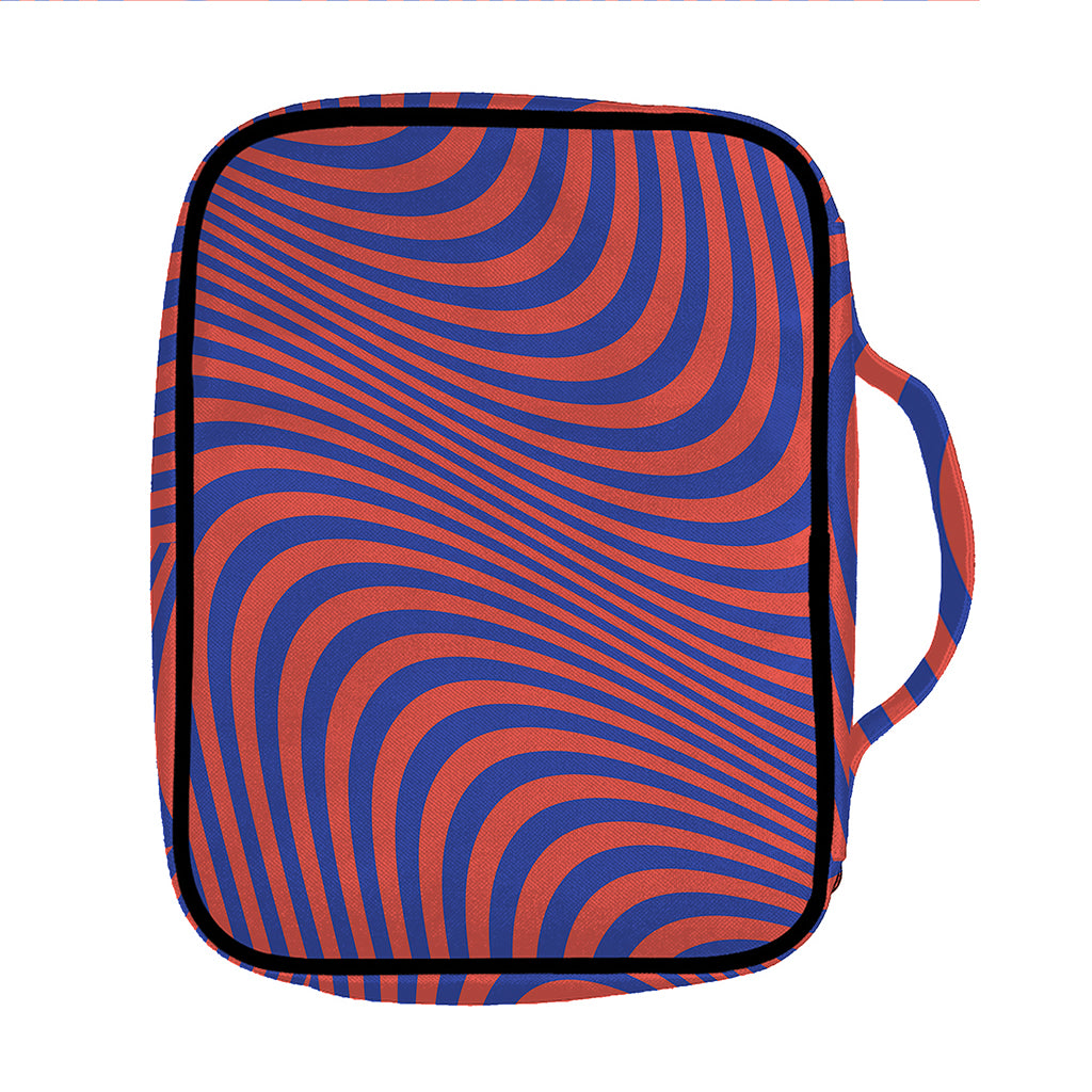 Psychedelic Illusion Print Front Pocket Bible Bag