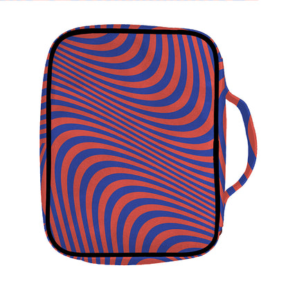 Psychedelic Illusion Print Front Pocket Bible Bag