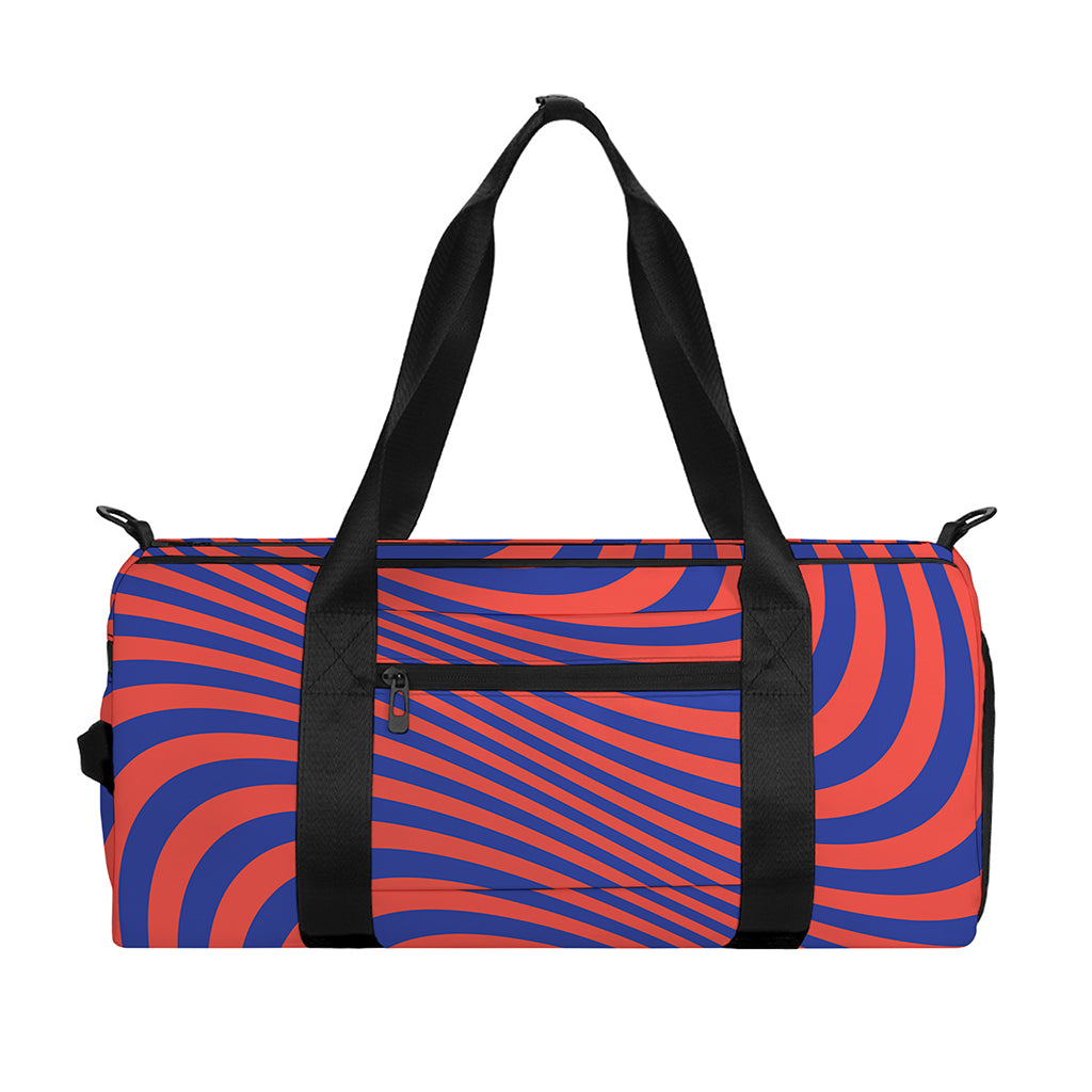 Psychedelic Illusion Print Gym Bag