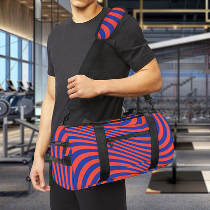 Psychedelic Illusion Print Gym Bag