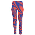 Psychedelic Illusion Print High-Waisted Pocket Leggings