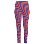 Psychedelic Illusion Print High-Waisted Pocket Leggings