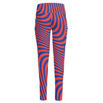 Psychedelic Illusion Print High-Waisted Pocket Leggings