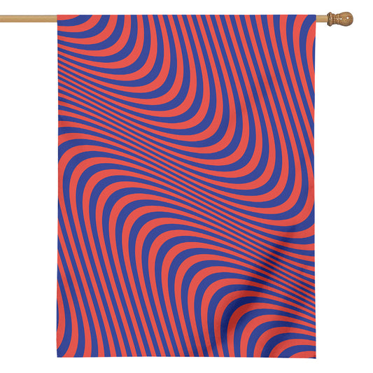 Psychedelic Illusion Print House Flag