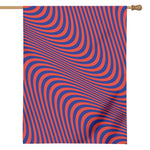 Psychedelic Illusion Print House Flag