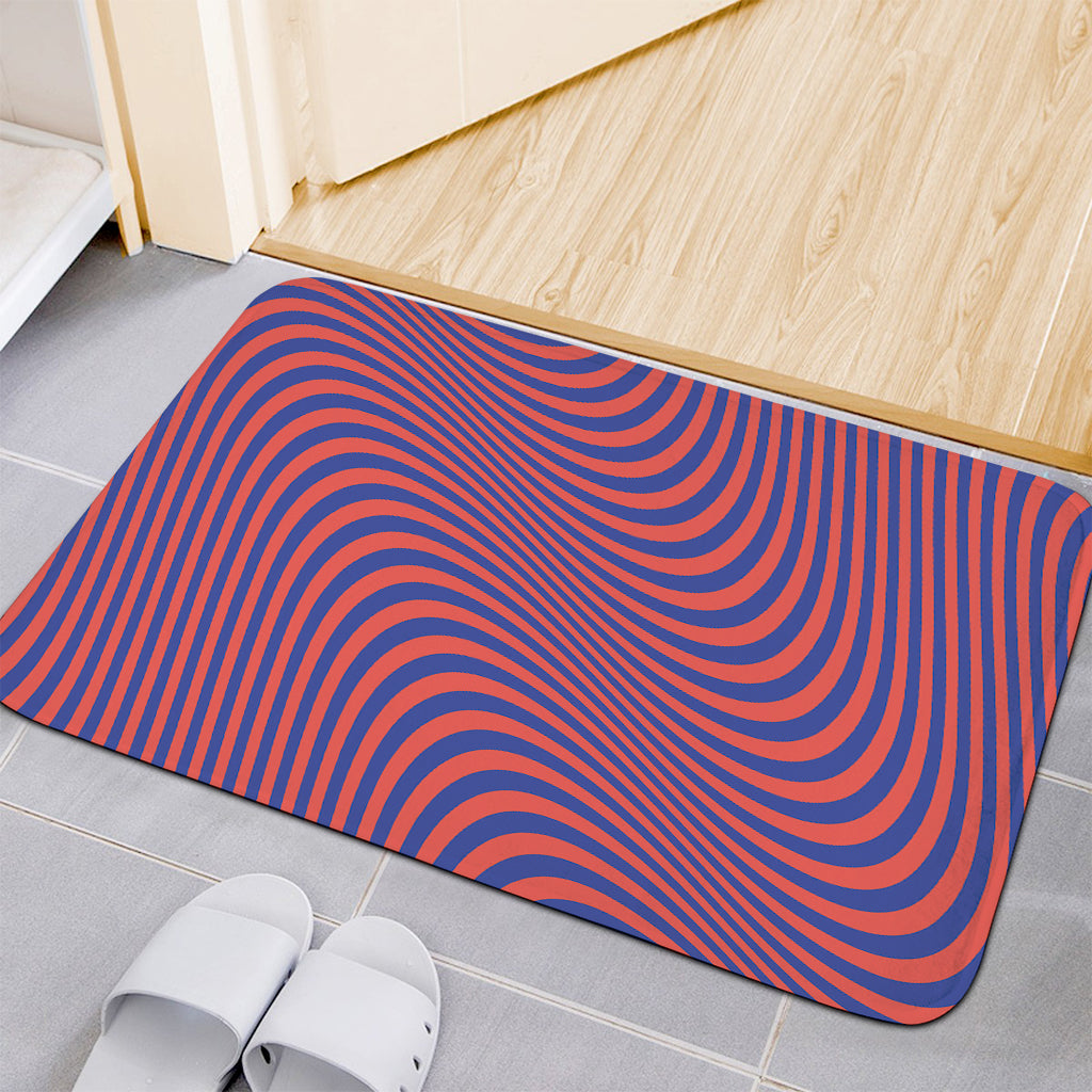 Psychedelic Illusion Print Indoor Door Mat