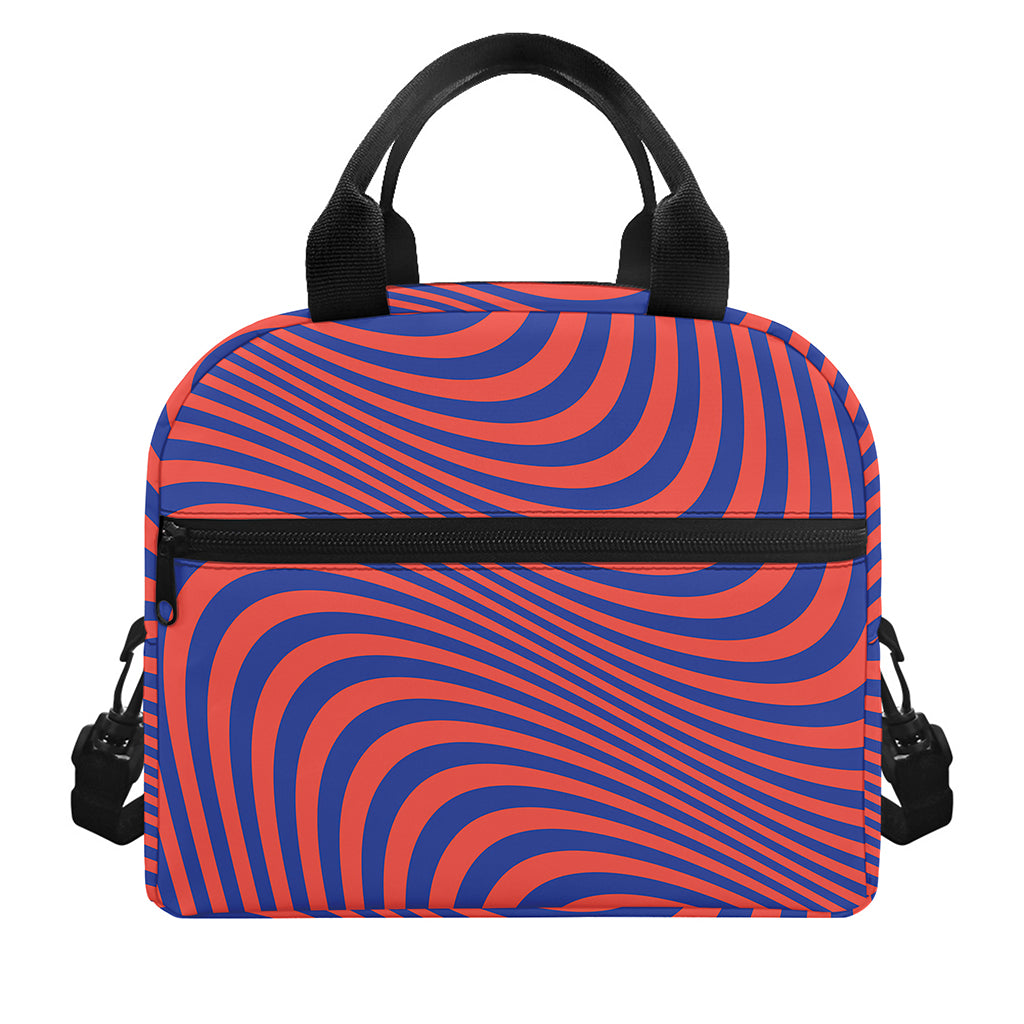 Psychedelic Illusion Print Insulated Lunch Bag