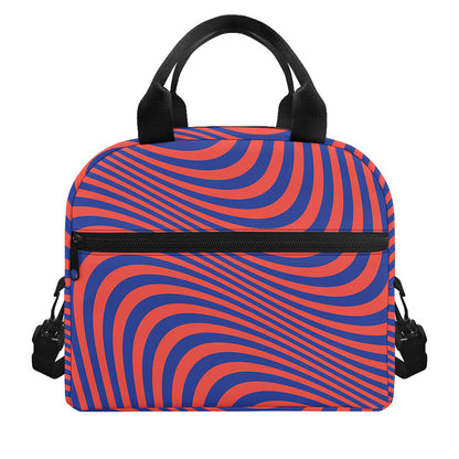 Psychedelic Illusion Print Insulated Lunch Bag