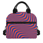Psychedelic Illusion Print Insulated Lunch Bag