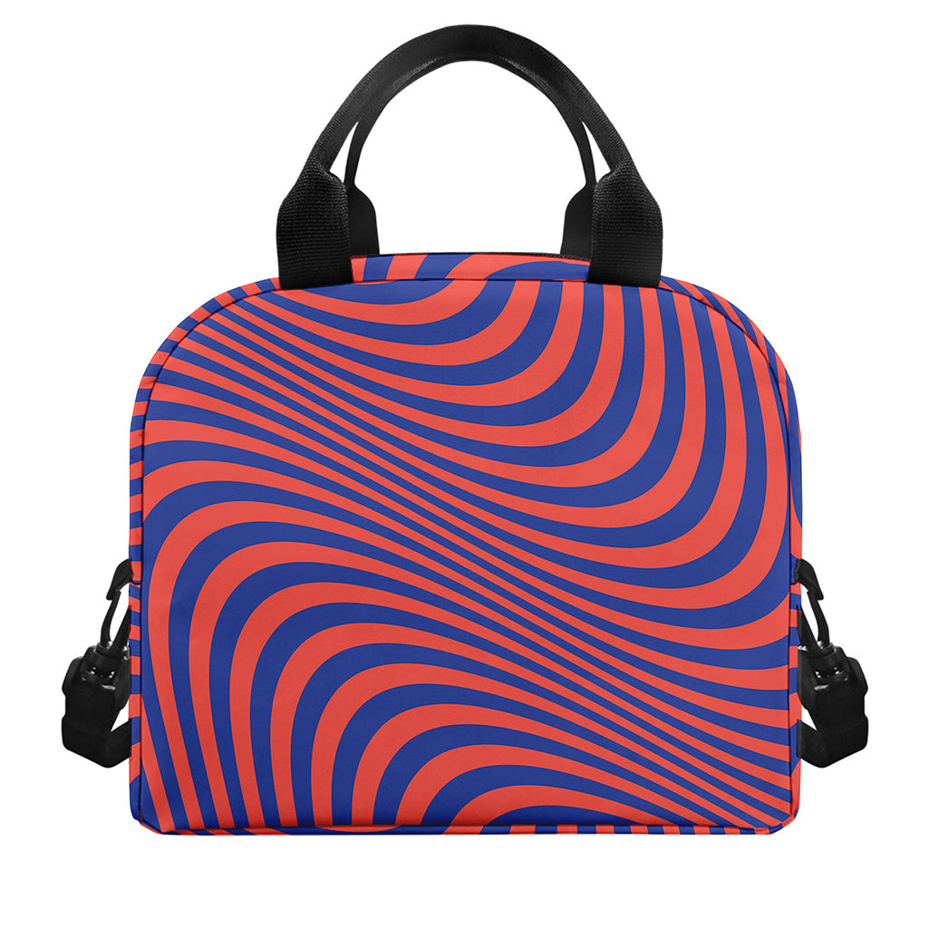 Psychedelic Illusion Print Insulated Lunch Bag