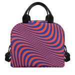 Psychedelic Illusion Print Insulated Lunch Bag