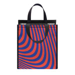 Psychedelic Illusion Print Insulated Lunch Tote