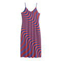Psychedelic Illusion Print Jersey Midi Cami Dress