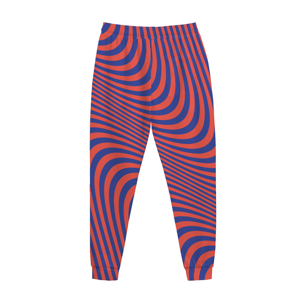 Psychedelic Illusion Print Jogger Pants